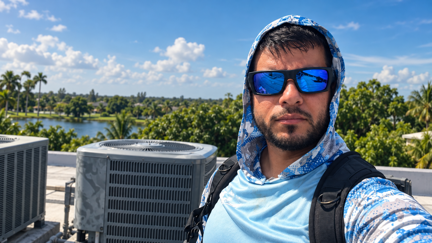 AC Squad founder Bruno Dividorio on a South Florida rooftop